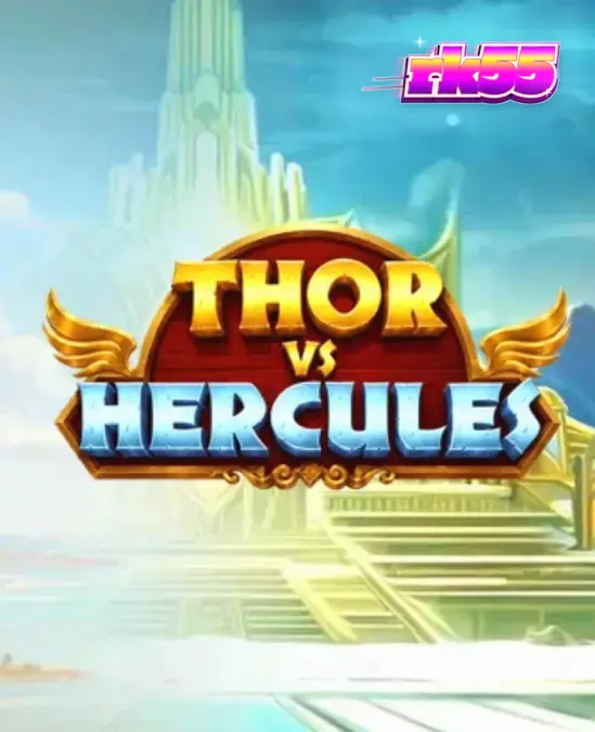 Thor vs Hercules slot game screen featuring the two legendary heroes